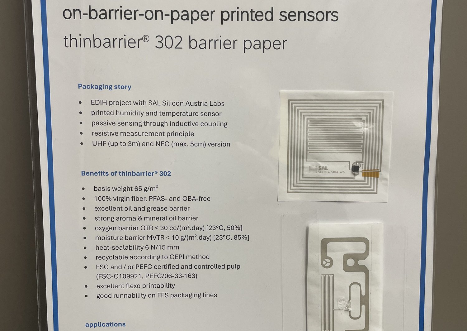 Projektbeschreibung und detaillierte Auflistung der Eigenschaften des gedruckten Feuchtigkeits- und Temperatursensors 