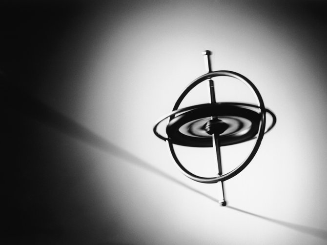 schwarzes Gyroskop