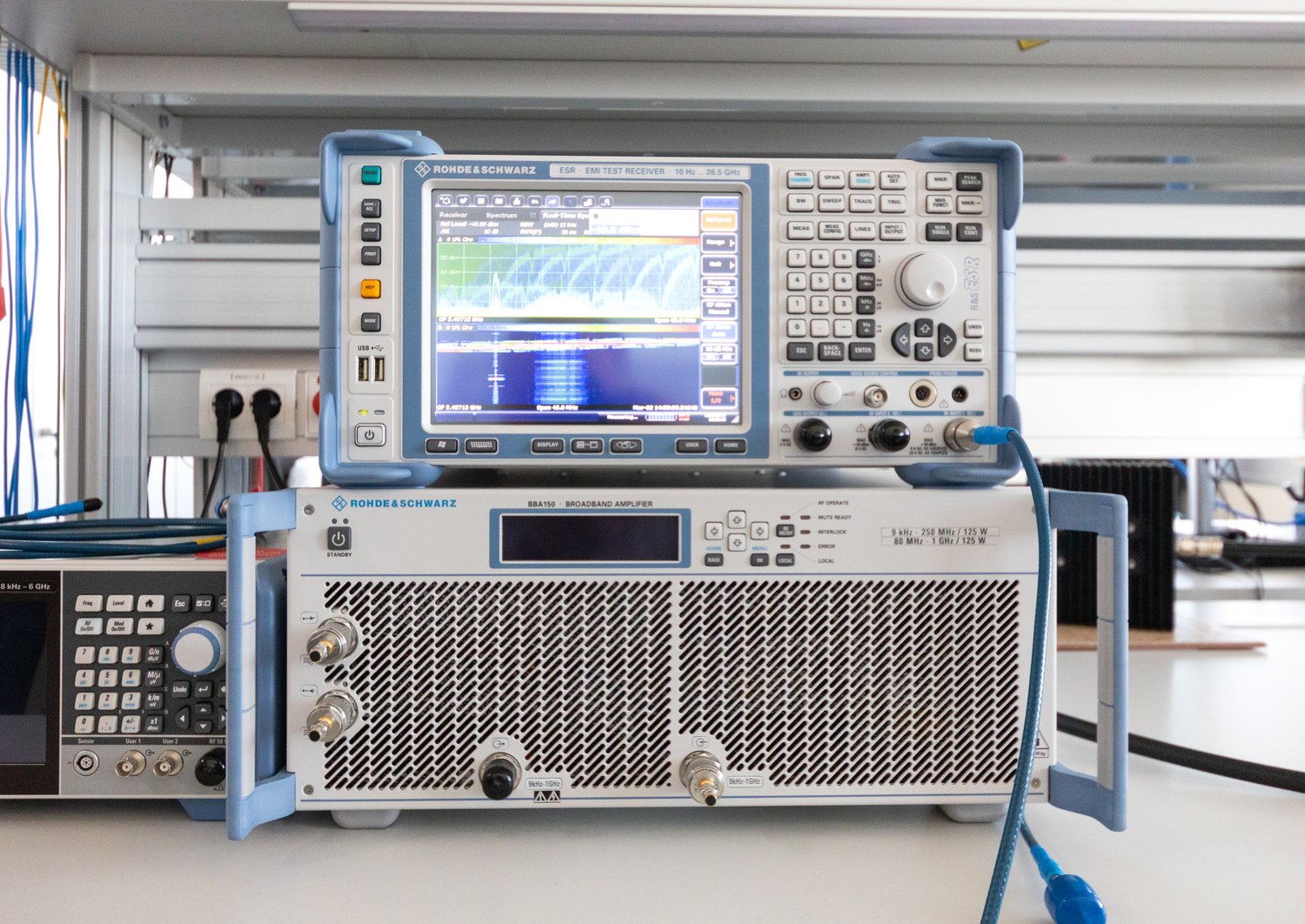 experimental set-up for simulation of EMC