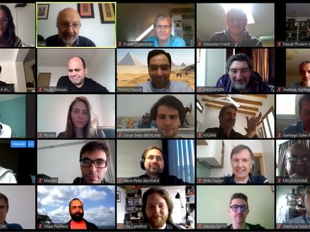 WFCS Konferenz Bild: Viele Menschen in einem virtuellen online Meeting 